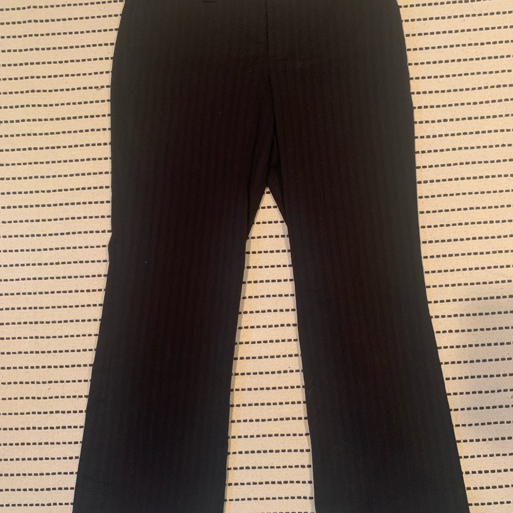 Y2K Pinstripe Black Pants